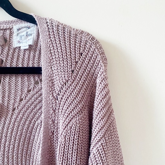 Hippie Rose Laced Back Knit Sweater - Picture 5 of 12